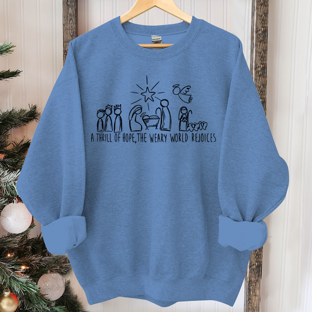 Christian Christmas Sweatshirt, Nativity Scene Sweater, Christmas Nativity Shirt, True Story Nativity, Religious Christmas Gifts, Jesus Tee