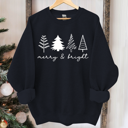Christmas Tree Sweatshirt, Womens Christmas Sweatshirt, Christmas Sweater, Christmas Crewneck, Holiday Sweaters for Women, Winter Sweatshirt