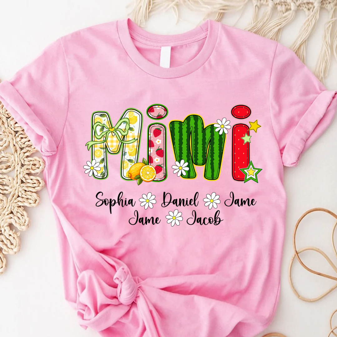 Summer Fruit Design Personalized Gift Mimi with Grandkids