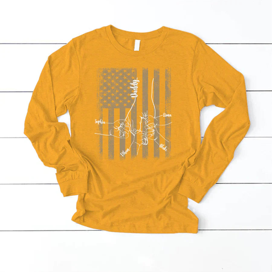 They Call Me Daddy Hands Flag VTN221126 Longsleeve