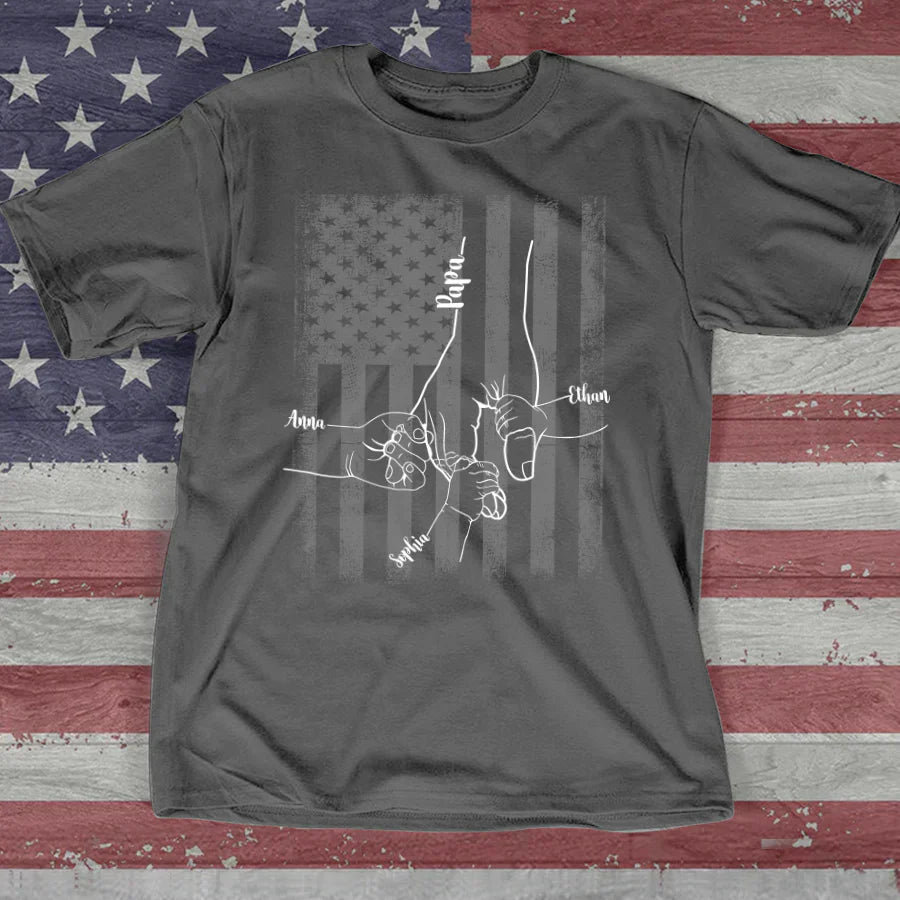 They Call Me Papa Hands Flag VTN221126 T-Shirt