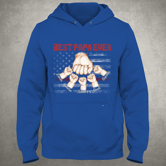 Best Papa And Grandkids Hands ,Best Father's Day Gifts Hoodie