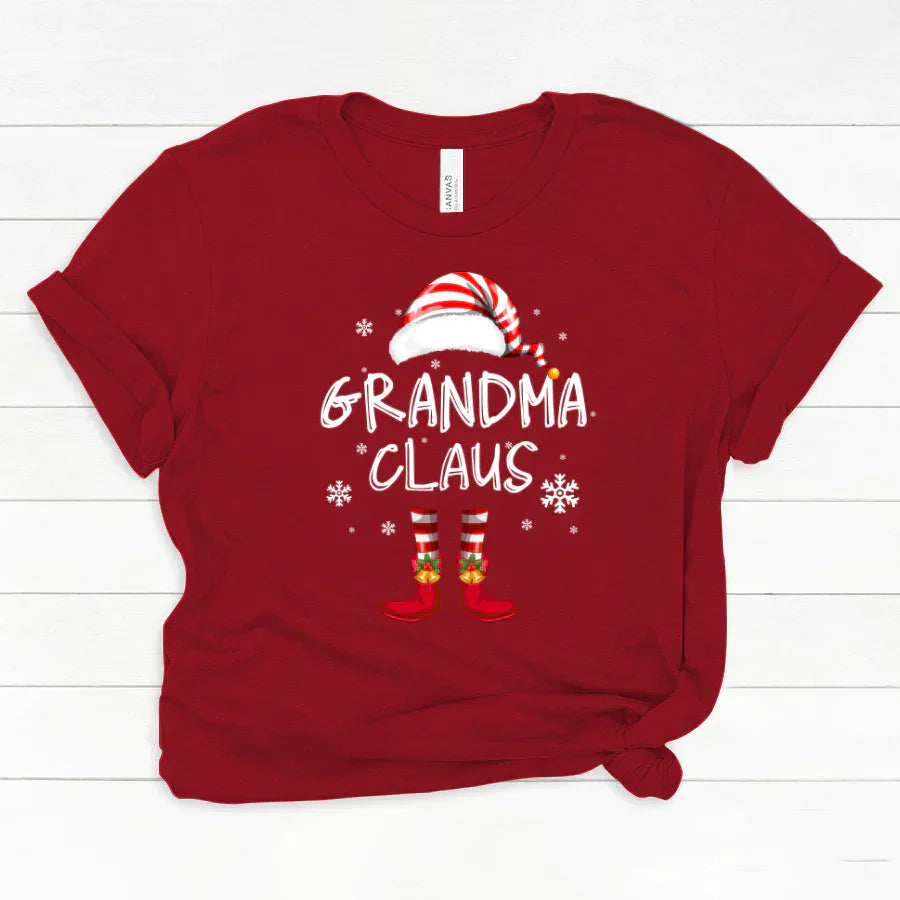 Godmerch Personalized Grandma Claus Merry Christmas Classic Canvas