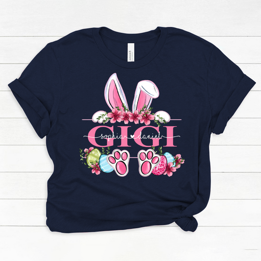 Gigi Bunny And Kids, Gift For Grandma, Grammy, Mama, Nana, Mimi, Mother Day CTH01 Classic Canvas