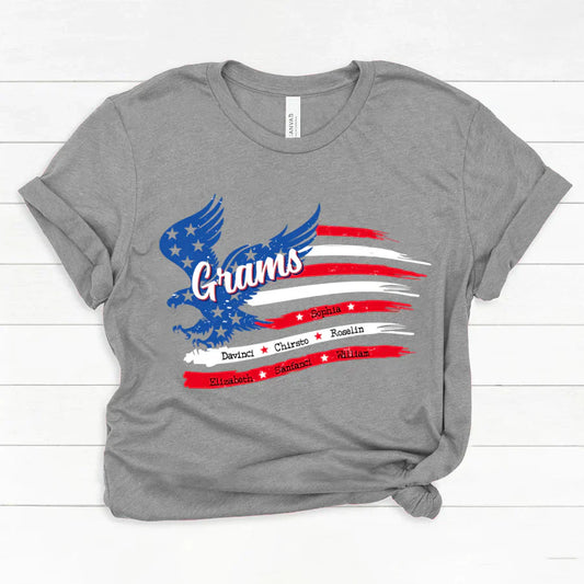 Grams With Grandkids Names 4th Of July CTL94 Classic Canvas