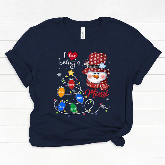 I Love Being A Mimi Snowman Christmas 2022 Classic Canvas
