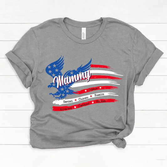 Mammy With Grandkids Names 4th Of July CTL94 Classic Canvas