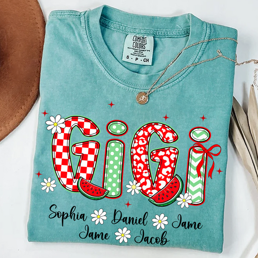 Mimi Watermelon And Grandkids Sweet Summer Time Shirt