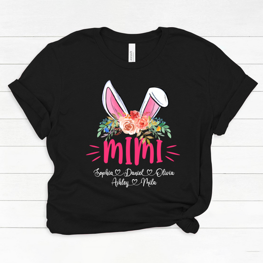 Mimi Bunny And Kid, Gift For Grandma Grammy Nana Mimi CTH01 Classic Canvas