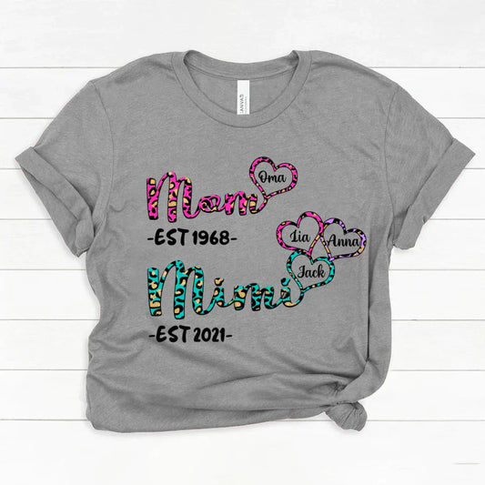 Mom Mimi heart best gifts for family est Classic Canvas