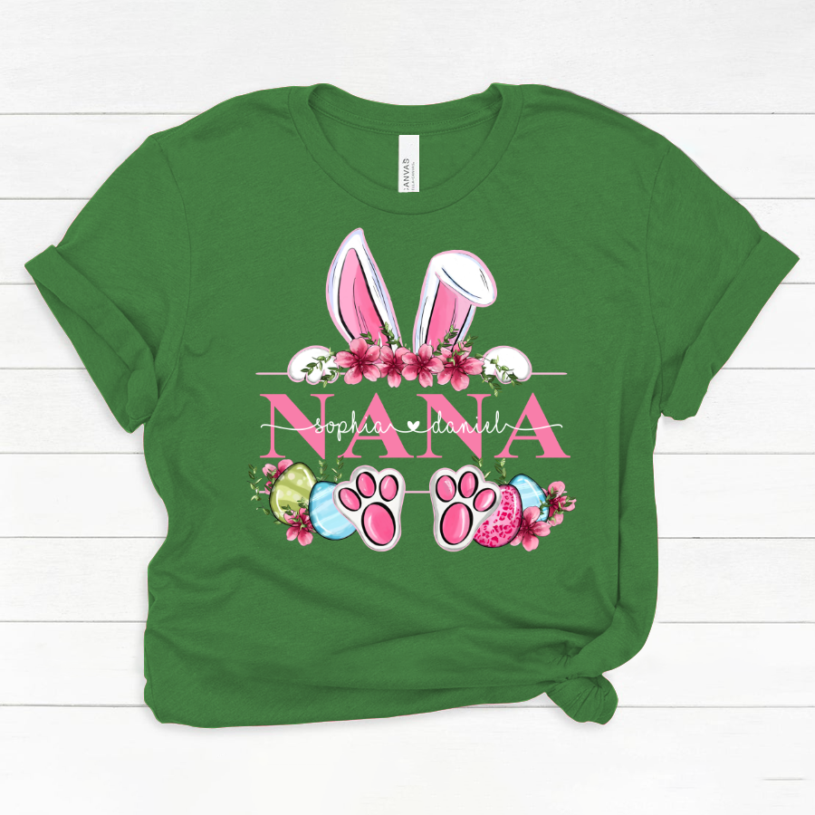 Nana Bunny And Kids, Gift For Grandma, Grammy, Mama, Nana, Mimi, Mother Day CTH01 Classic Canvas