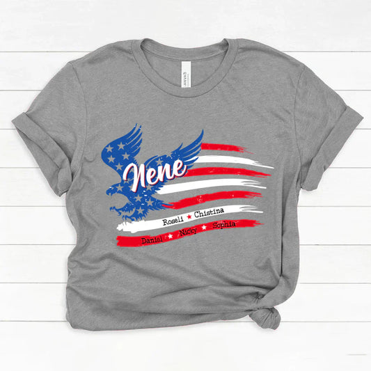 Nene With Grandkids Names 4th Of July CTL94 Classic Canvas