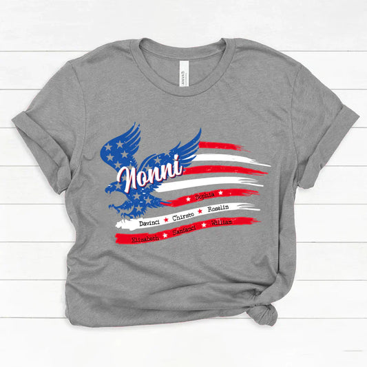 Nonni With Grandkids Names 4th Of July CTL94 Classic Canvas