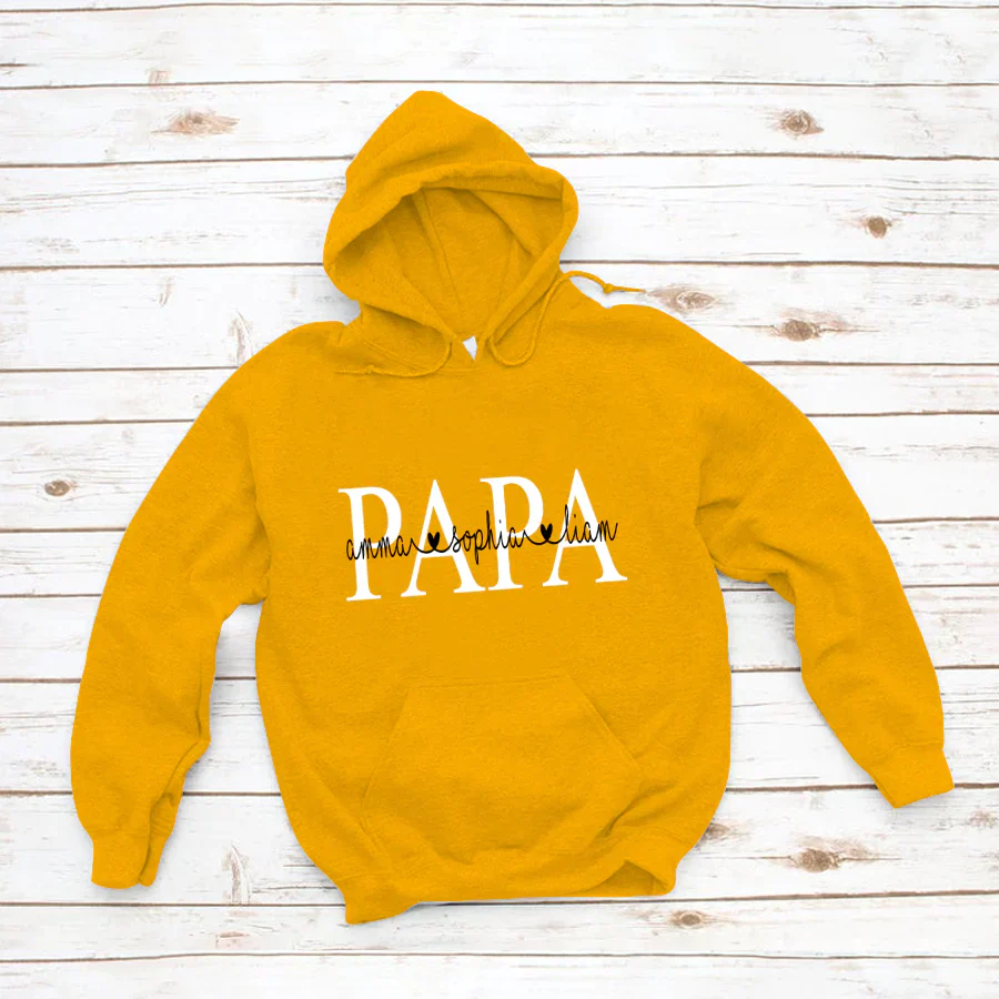 Papa Kids Name VTN221126 Hoodie