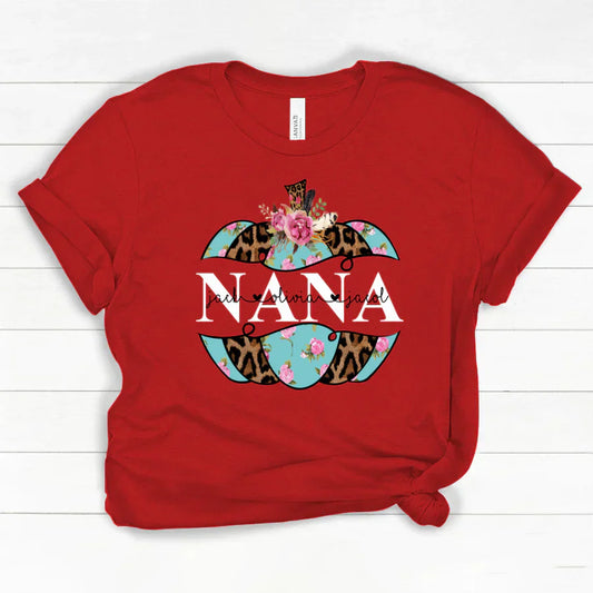 Personalized Nana Pumpkin Flower 2022 Classic Canvas