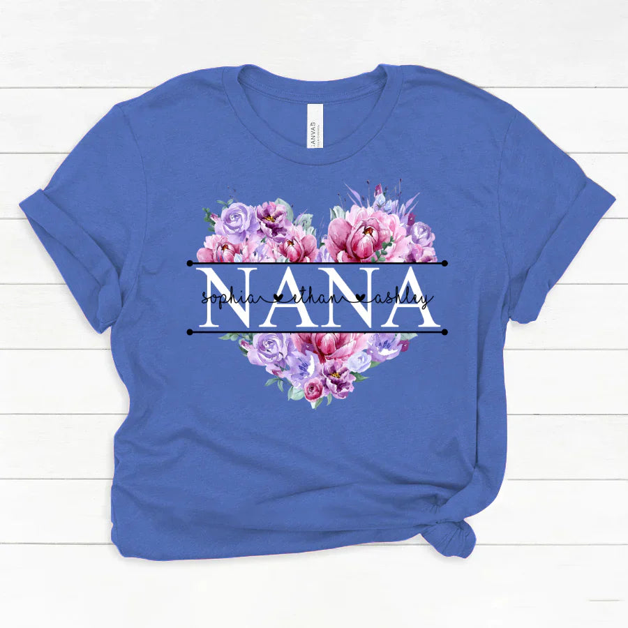 Pink Purple Flower Mimi And Grandkids CTH01 Classic Canvas