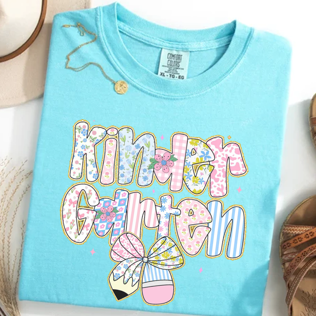 Preppy Back to School Floral Personalized