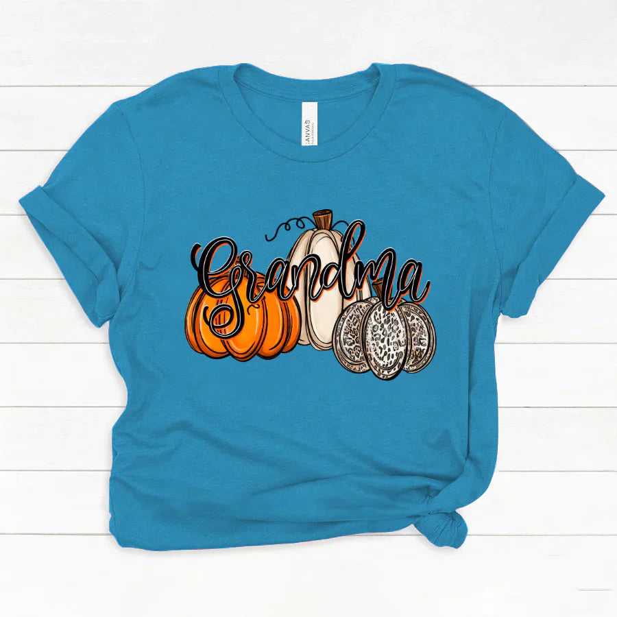 Grandma Pumpkins Leopard Autumn Classic Canvas