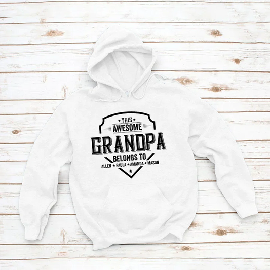 Grandpa Awesome With Grandkids VT22120051 Hoodie