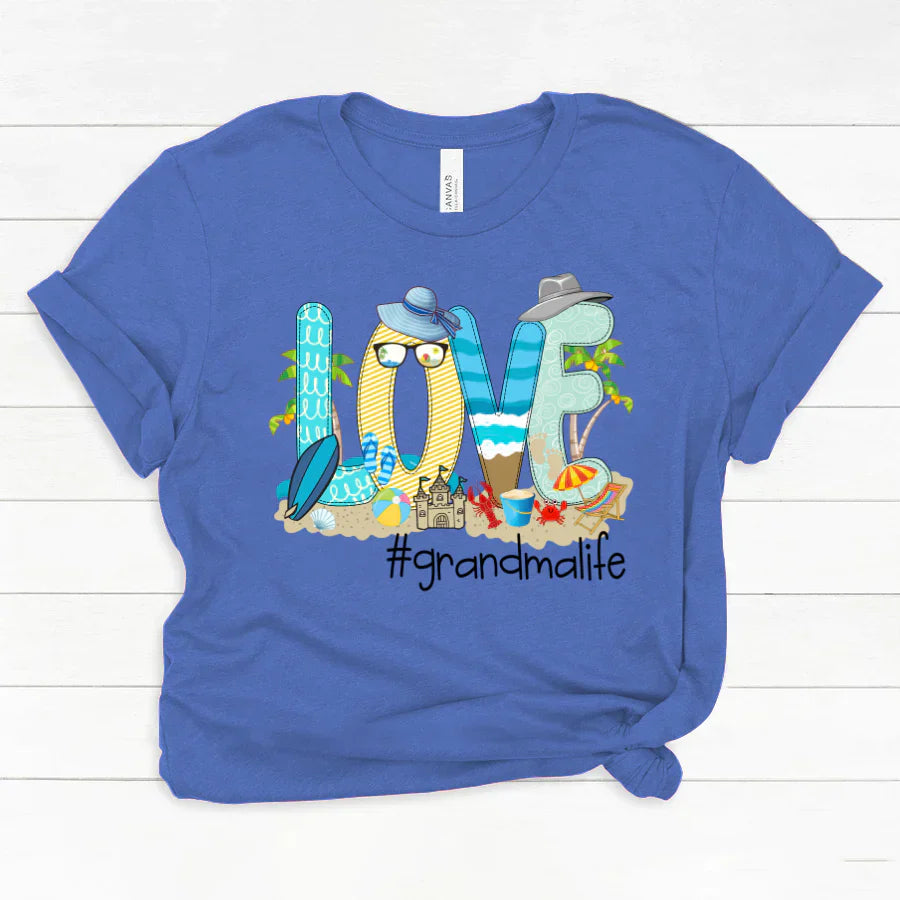 Love Beach Grandma Life Classic Canvas
