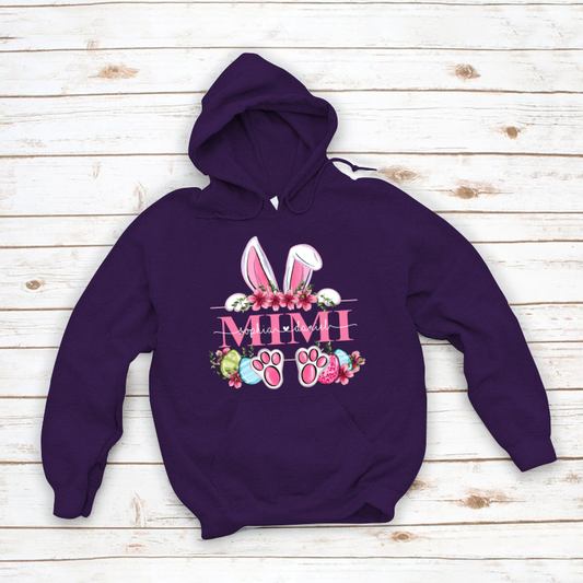 Mimi Bunny And Kids, Gift For Grandma, Grammy, Mama, Nana, Mimi, Mother Day CTH01 Hoodie