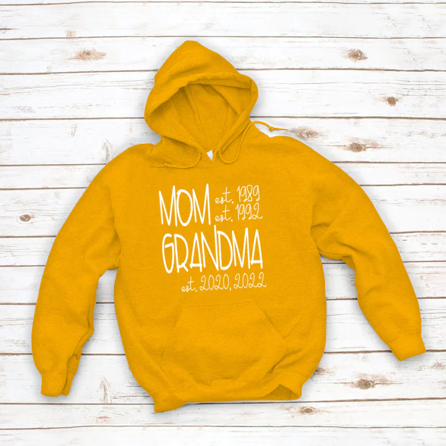Mom Grandma Est VT22120064 Hoodie