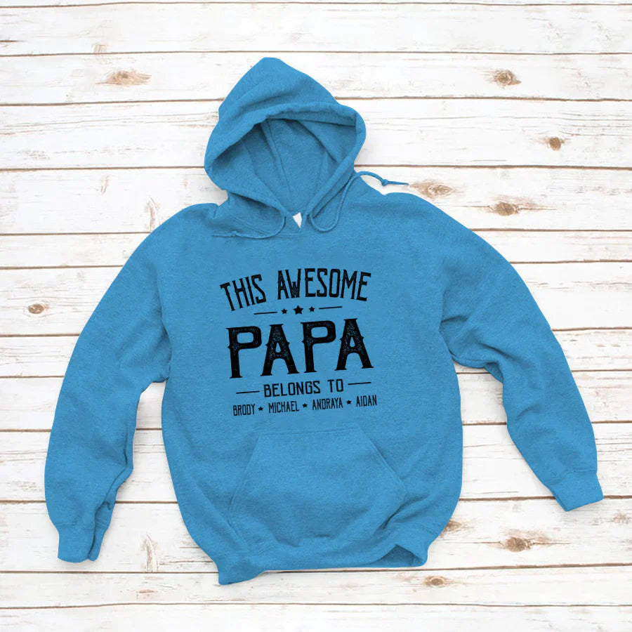 Papa And Kids Awesome VT2212002 Hoodie