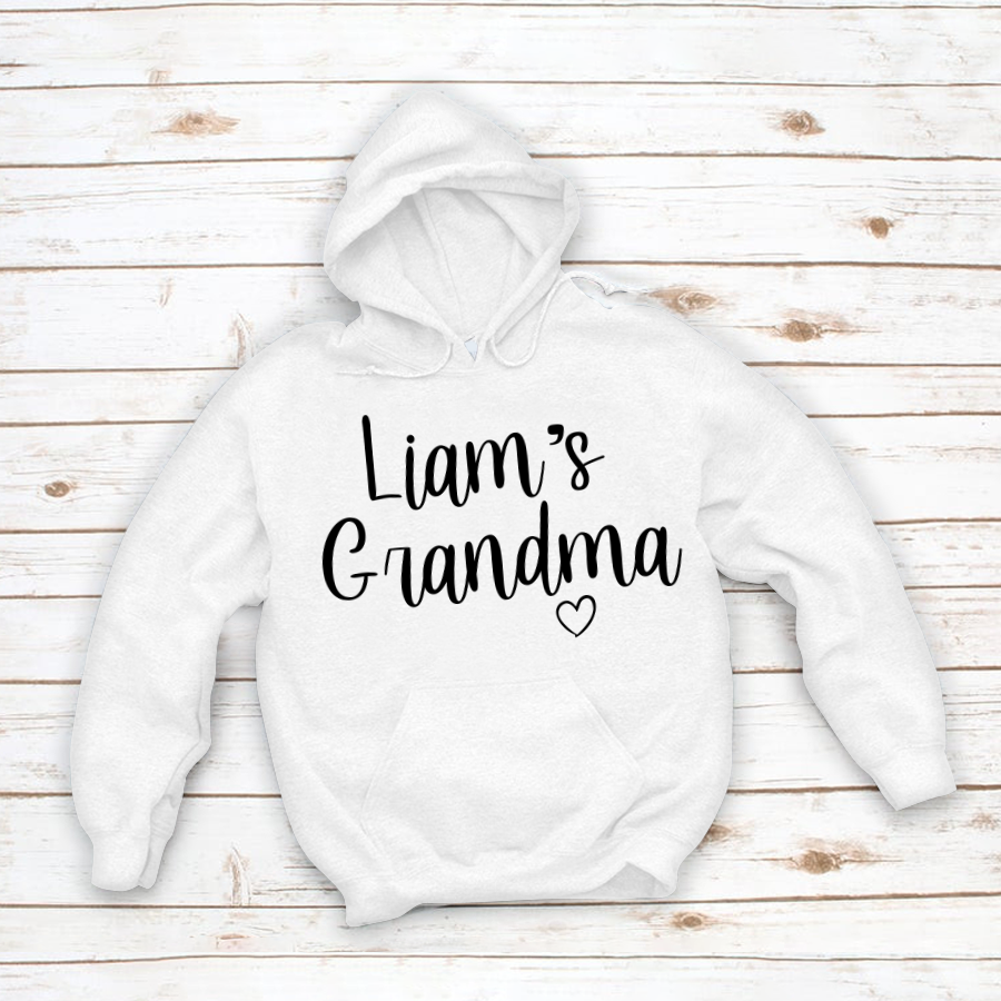 Personalized Grandma Kid Name Custom Names Mother's Day Hoodie