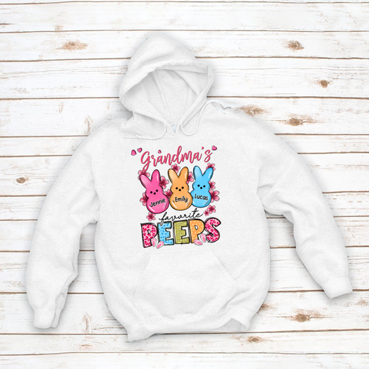 Personalized Grandma's Favorite Peeps CL01 Hoodie