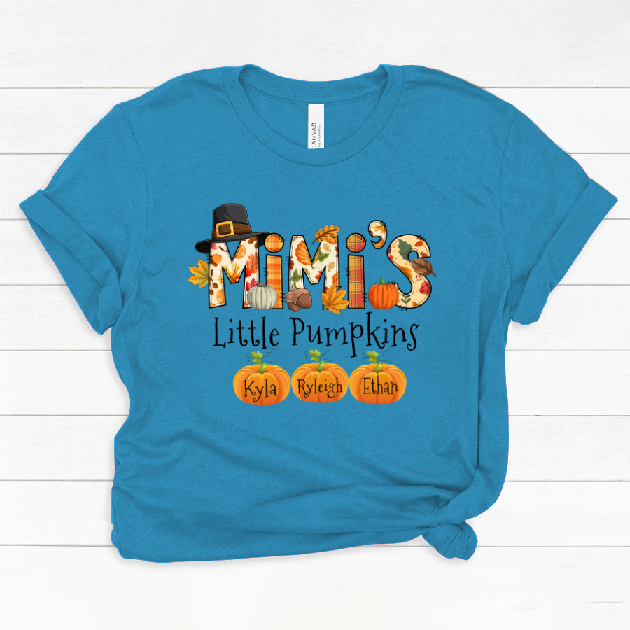 Personalized Mimi's Little Pumpkins Autumn Doodle Alphabet Classic Canvas