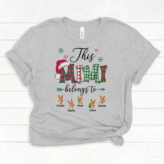 This Mimi Belongs to Christmas Reindeer Classic Canvas
