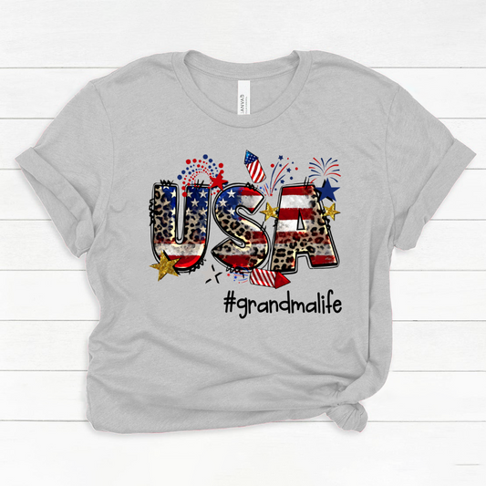 USA 4th of July grandmalife CL01 Classic Canvas
