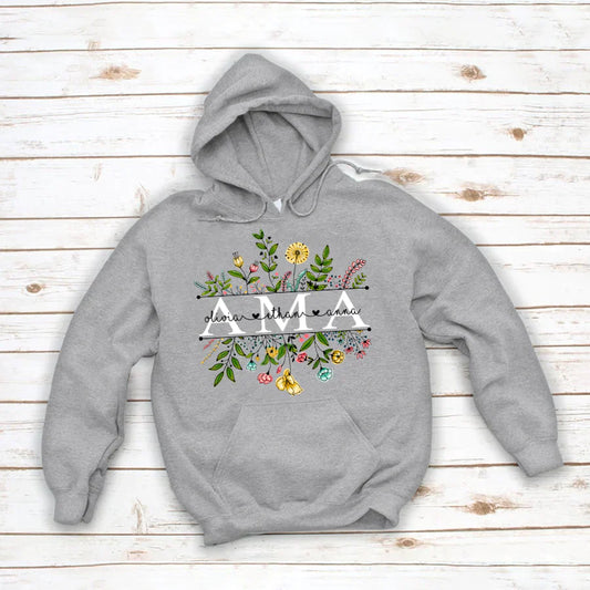 Wildflowers Ama And Grandkids Hoodie