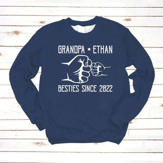 Grandpa And Kid New Papa Sweatshirt