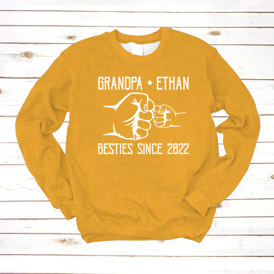 Grandpa And Kid New Papa Sweatshirt