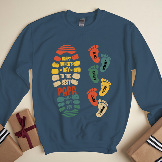 Happy Father Day To The Best Papa We Love You Sweatshirt