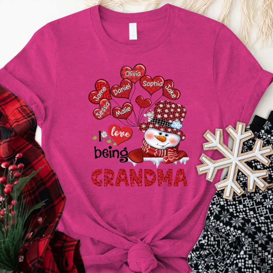 I Love Being A Grandma And Kids CTH01 T-Shirt
