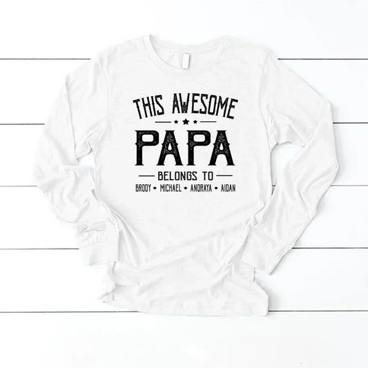 Papa And Kids Awesome VT2212002 Longsleeve