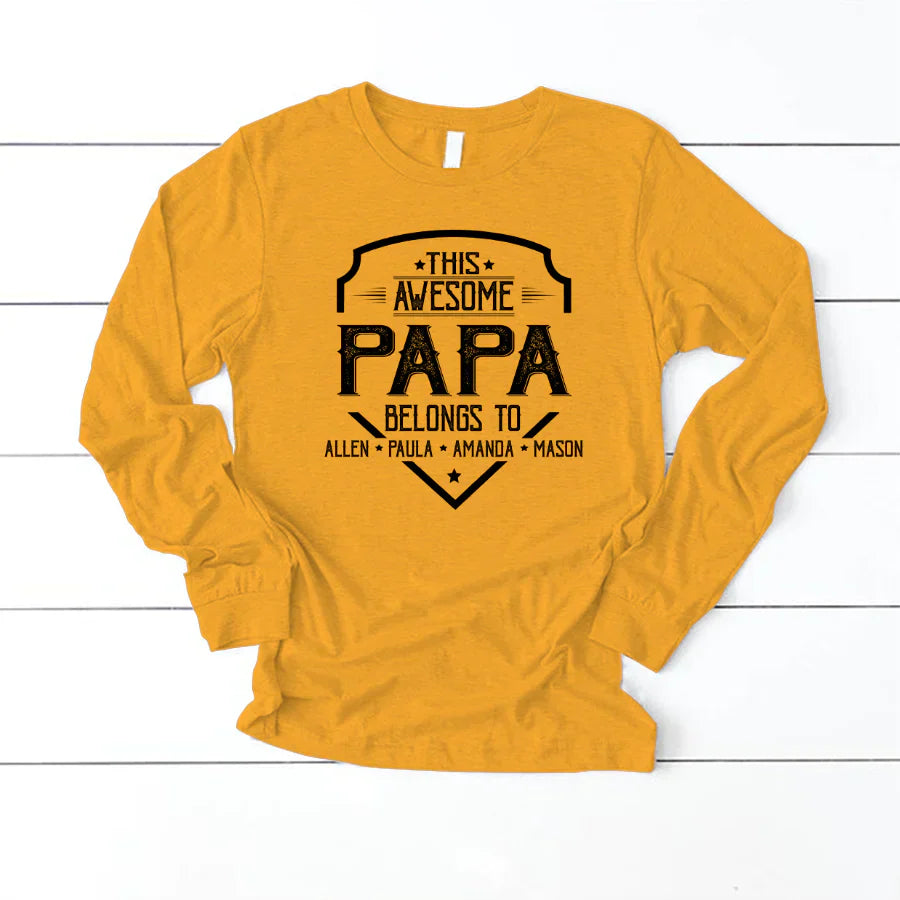 Papa Awesome Kids VT22120052 Longsleeve