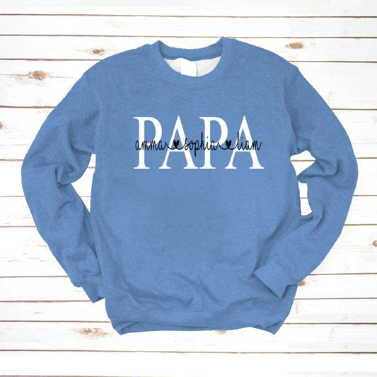 Papa Kids Name VTN221126 Sweatshirt