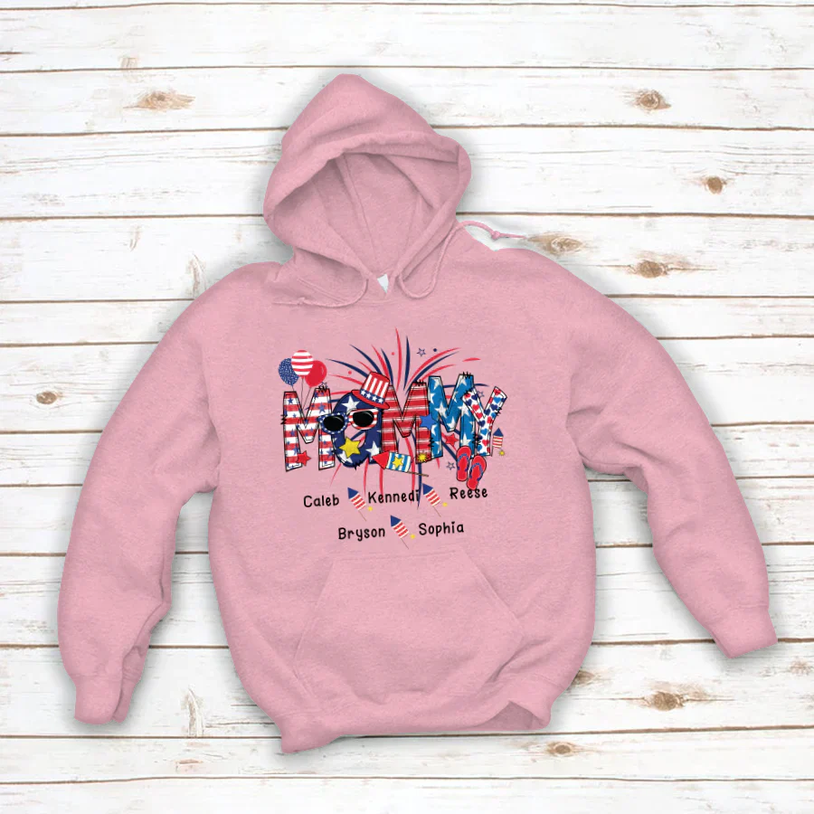 Patriotic Doodle 4th Of July MAMMY And Grandkid CTH01 Hoodie