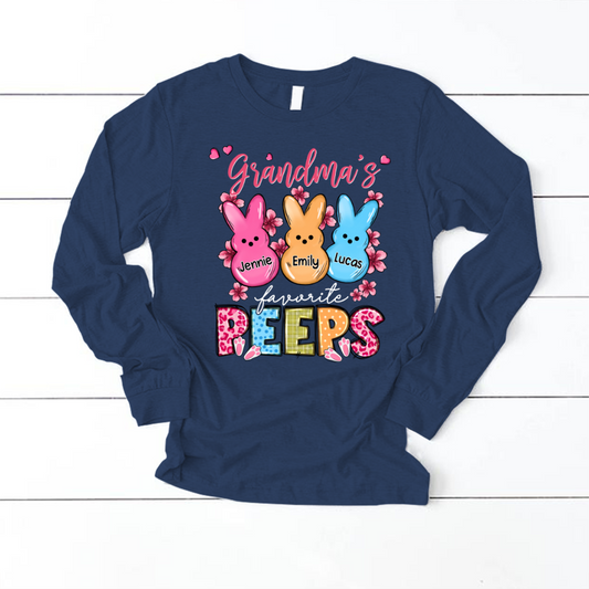 Personalized Grandma's Favorite Peeps CL01 Longsleeve
