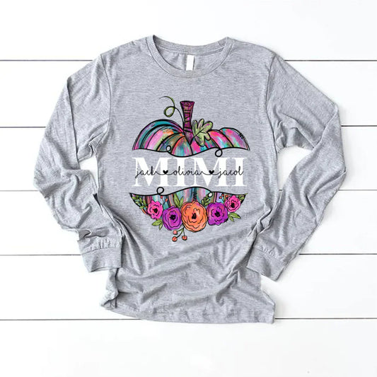 Personalized Mimi Painted Pumpkin 2022 Longsleeve