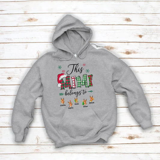 This Mimi Belongs to Christmas Reindeer Hoodie