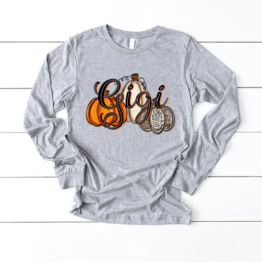 Gigi Pumpkins Leopard Autumn Longsleeve