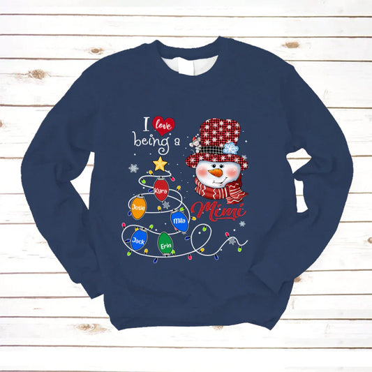 I Love Being A Mimi Snowman Christmas 2022 Sweatshirt