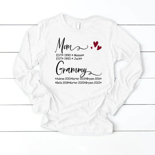 Mom And Grammy Kids Est VT22120093 Longsleeve