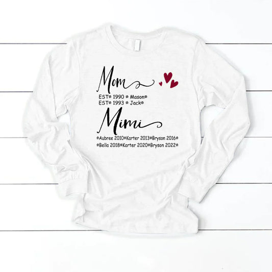 Mom And Mimi Kids Est VT22120093 Longsleeve