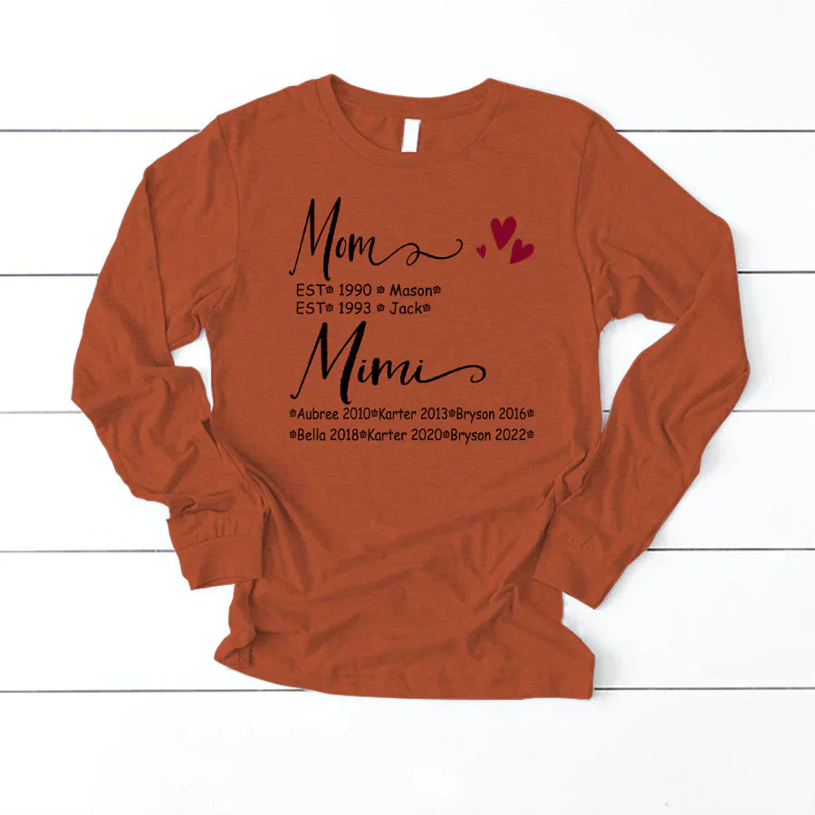 Mom And Mimi Kids Est VT22120093 Longsleeve