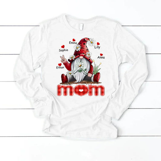 Mom Gnome Heart Kids VT22120072 Longsleeve